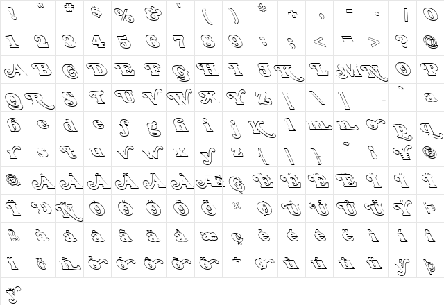 FZ JAZZY 47 HOLLOW LEFTY Normal  glyph index
