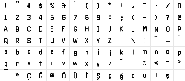 CSI Cream Source Inside Regular  glyph index