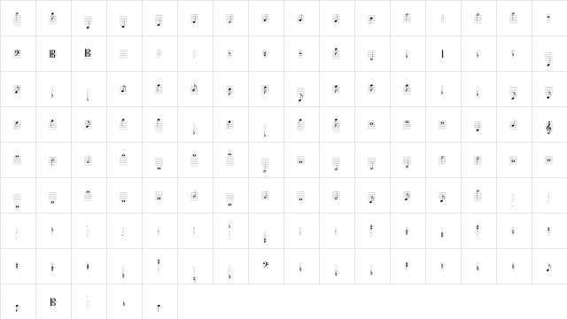 Lassus Regular  glyph index