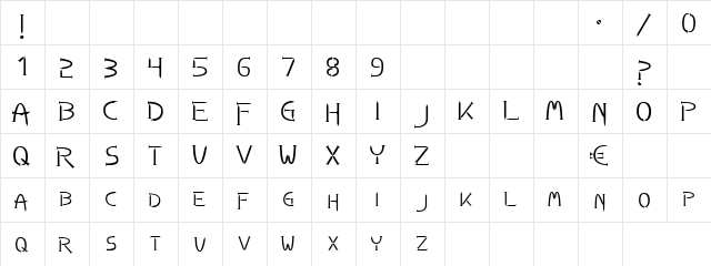 Public Figure Regular  glyph index