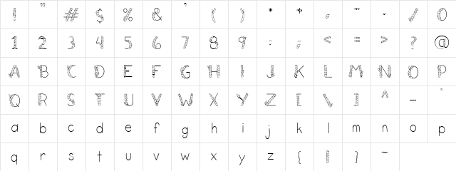 CK Stalk Regular  glyph index