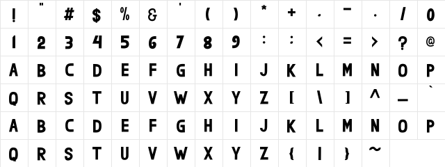 milies Sans  glyph index