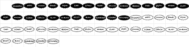 Comic FX Regular  glyph index