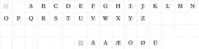 GrafCirculum Regular  glyph index