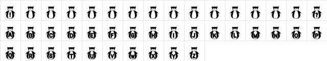 rmfatkatt Regular  glyph index