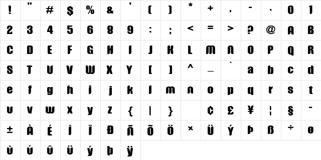 SAKALANGKONG Bold  glyph index