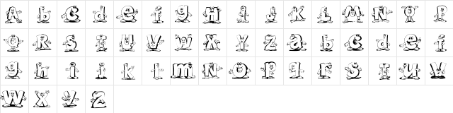 Letterbeings Regular  glyph index