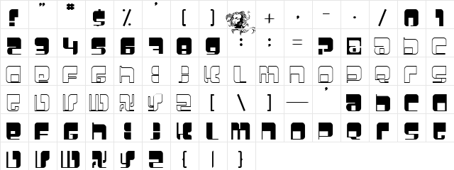Betamorph Normal  glyph index