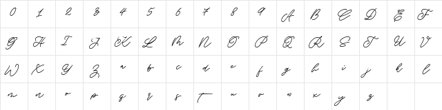 Saturday Champagne Demo Regular  glyph index