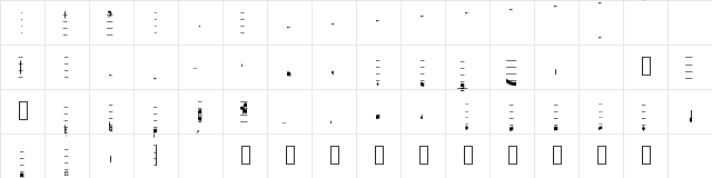 Caeciliae Boldstaff Boldstaff  glyph index