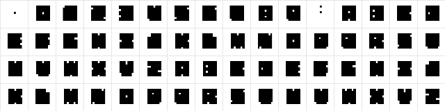 Elvi Esna Regular  glyph index
