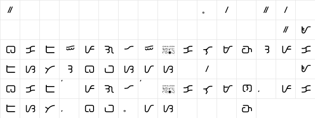 Tawbid Pilipinas Regular  glyph index