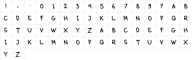 naras Regular  glyph index