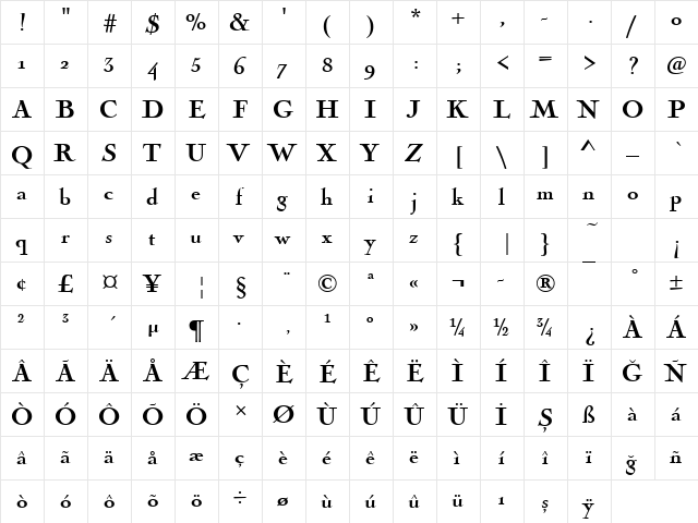 00938 Regular  glyph index