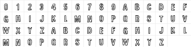 Unfinished Sympahthy Regular  glyph index