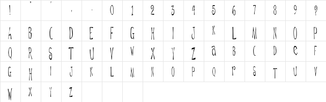 Daytripper Plain  glyph index