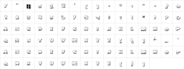 Land Shark Outline Outline  glyph index
