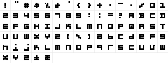 Item Black  glyph index