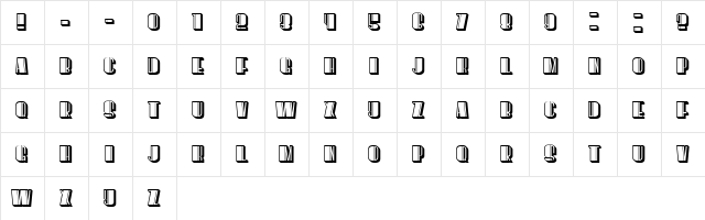 However Stylish Regular  glyph index