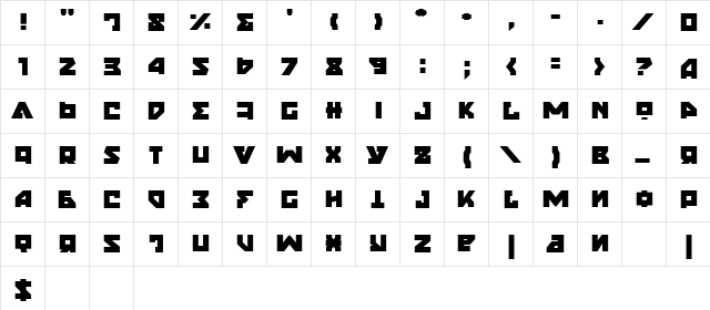 Nyet Semi-Bold Semi-Bold  glyph index