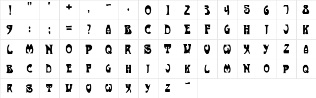Art-Nouveau 1910 Regular  glyph index