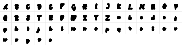 Rotterin Extrude Demo Regular  glyph index