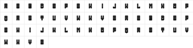 Creator Regular  glyph index