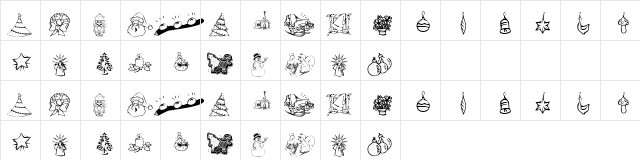 KR Christmas Dings 2004 Two Regular  glyph index