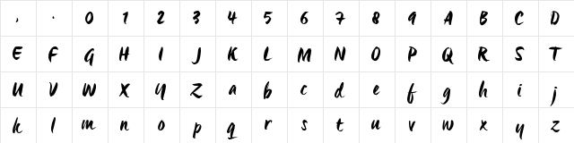 Origo_TRIAL Origo_TRIAL  glyph index