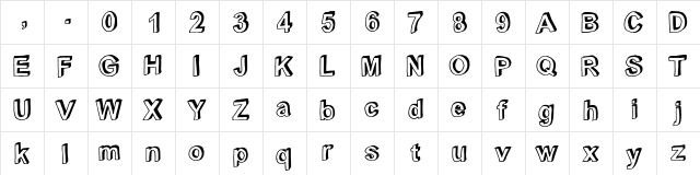 C rial black Regular  glyph index