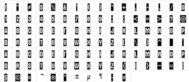 a_AlternaTitulNrCm Regular  glyph index