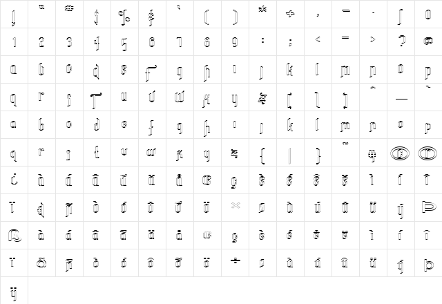 FZ JAZZY 35 HOLLOW EX Normal  glyph index