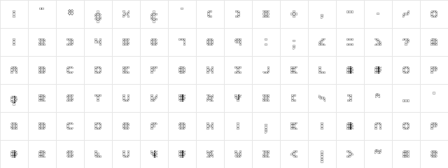 Konector O1 (BRK) Regular  glyph index
