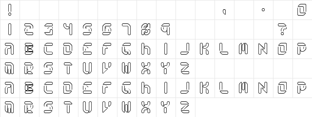 Card Palace Real Regular  glyph index