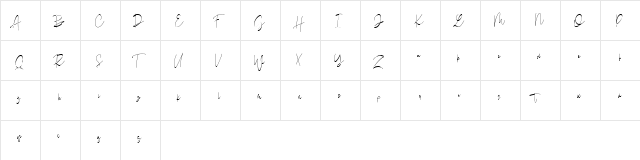 Drunkgun  ( Personal Use ) Regular  glyph index