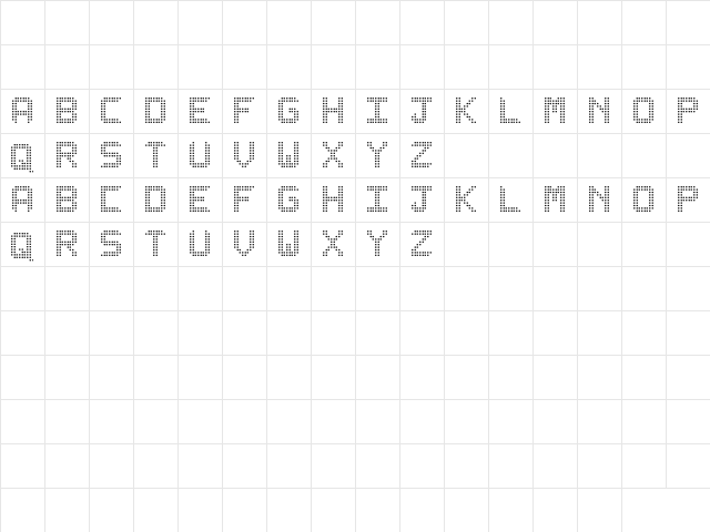 LediZ St Regular  glyph index