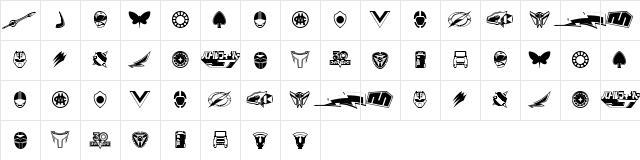 Sentai 30 Dingbats Sentai 30 Dingbats  glyph index