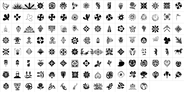 OldTypoPiecesOne Regular  glyph index