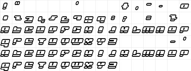 Plague Rare Hollow Regular  glyph index