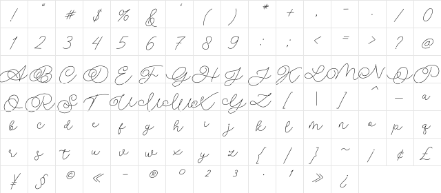 Delissa Beauty Regular  glyph index