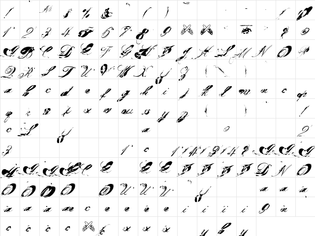 garglenutz recur51ve  glyph index