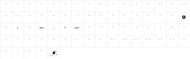 LHF Antique Shop Deco 2 Regular  glyph index