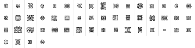 Sl Design 01 Regula  glyph index