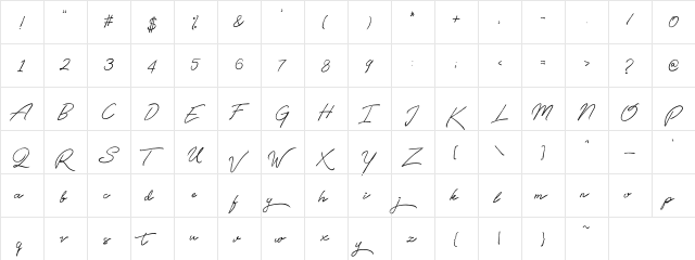 Qetey Regular  glyph index