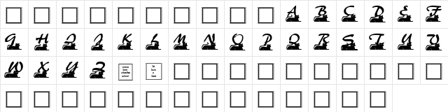 Catstuff Semi-expanded  glyph index