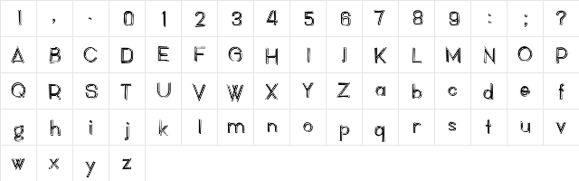 Noix Regular  glyph index