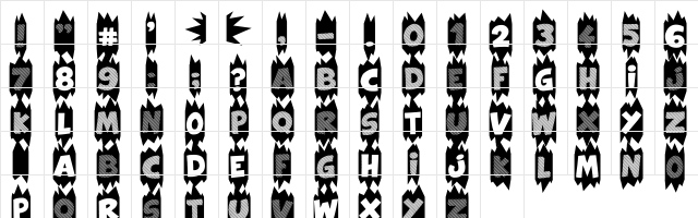 Extra Sales Regular  glyph index