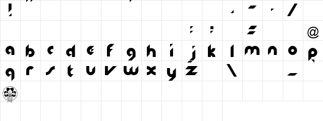 Scouting Font Normal  glyph index