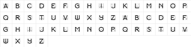 Grille Book Regular  glyph index