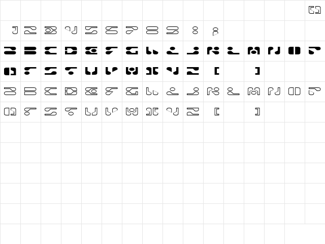 TOILET dsnp Regular  glyph index